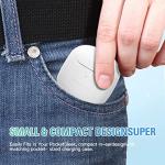 True Wireless Earbuds White Bluetooth 5.3 with Microphone for Working Out Noise Canceling Blue Tooth Ear Buds Deep Bass TWS Wireless Earphones with Charging Case in Ear Headphone for iPhone Android