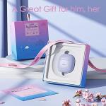 True Wireless Earbuds White Bluetooth 5.3 with Microphone for Working Out Noise Canceling Blue Tooth Ear Buds Deep Bass TWS Wireless Earphones with Charging Case in Ear Headphone for iPhone Android