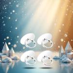 4 Pcs Phone Finger Ring Transparent Bling Cell Phone Case Ring Holder with Rhinestones Phone Ring Holder Grip Kickstand 360° Rotation Compatible with Phones Tablets Case Cell Phone Grips Accessories