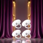 4 Pcs Phone Finger Ring Transparent Bling Cell Phone Case Ring Holder with Rhinestones Phone Ring Holder Grip Kickstand 360° Rotation Compatible with Phones Tablets Case Cell Phone Grips Accessories