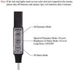 abtong Battery Powered Led Strip Lights RGB with Mini Controller Waterproof Led Rope Lights Battery Operated Led Lights Multi Color Changing Lights 2M 6.56ft