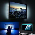 abtong Battery Powered Led Strip Lights RGB with Mini Controller Waterproof Led Rope Lights Battery Operated Led Lights Multi Color Changing Lights 2M 6.56ft