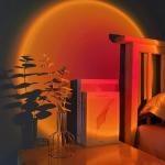 Spacenight Sunset Lamp Projector Multi-Color Multi-Mode, Dimmable, Timing, Music Rhythm, Sunset Background Wonderful Visual Impact, USB Plug and Play (Remote & APP)