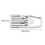 baixikly Pocket Multitool Keychain Screwdriver Multifunctional Screwdriver Folding Outdoor Bottle Opener for Camping Outdoors