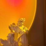 CORATED Sunset Lamp, Projector Sunset Light 180 Degree Rotation Projection LED Night Light for Photography, Selfie, Home and Bedroom Decor (Sunset Red)