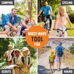 Practical Christmas Stocking Stuffer for Men, Dad, Husband | 15-in-1 Multitool Pocket Knife & Pliers | Compact EDC Camping, Hiking & Survival Gift. Essential Tool Kit for Him with Safety Lock.