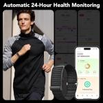 Ajblg Health Activity Fitness Trackers, 2025 Wearable Smart Bracelet, 120+ Sport Modes Smart Band, All-Day Continuous Heart Rate Blood Pressure Stress HRV Monitor, 24H Sleep Tracker with Free App