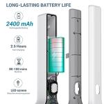 AIRSEE Electric Spin Scrubber, Cordless Power Rotating Brush, 2 Speeds, 6 Replaceable Brush Heads, Handheld Shower Bathroom Scrubber for Cleaning Floors, Windows, Bathtubs, Tiles, Sink, Car