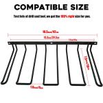 Vikerniel Drill Holder, Power Tool Organizer, Wall Mount 4 Cordless Metal Shelf Holder, Utility Storage Rack for Dewalt Cordless Tools for father day gifts