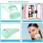 Wonderwin Ice Roller for Face and Body Massage, Facial Roller Skin Care Tool for Reduce Wrinkles and Puffiness, Migraine Pain Relief and Skin Tighten, Cold Therapy for Cooling and Calming(Green)