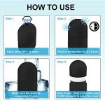 Ice Roller for Face and Eye, Upgrated Ice Face Roller, Ice Facial Cube,Facial Ice Roller Skin Care Tool for Eye Puffiness Relief & Remove Fine Lines Beauty Gift for Women(Black)