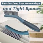 PHYEX 2 Packs Small Brushes for Cleaning, Stiff Bristle Grout Scrub Brushes for Kitchen, Bathroom, and Tile Floors, Ideal for Gaps, Crevices, and Window Tracks