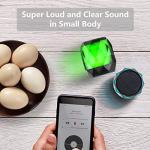 LFS Portable Bluetooth Speaker with Lights, Night Light Wireless Waterproof Speaker Magnetic, 7 Color LED Auto-Changing, Built-in microphone, TWS Stereo Pairing, Mini Speaker for Shower, Home, Outdoor