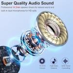 Wireless Earbuds, Bluetooth Headphones V5.4 Stereo Bass Ear Buds with ENC Noise Cancelling Mics,30H Bluetooth Earbuds with LED Display Charging Case, IP7 Waterproof Earphones for Android iOS【Mini】