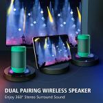 comiso Portable Bluetooth Speaker, Small Shower Speaker with IPX5 Waterproof, 360° HD Loud Sound, Wireless Stereo Pairing, Mini Speakers Support TF Card, Built-in Mic, Pocket Size for Travel Outdoors