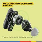 Skullcandy Smokin’ Buds Wireless Earbuds, Bluetooth Headphones, Noise Isolating Fit, Up to 20 Hours Battery, IPX4 Sweat and Water Resistant, Microphone for iPhone Android - True Black