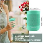 comiso Portable Bluetooth Speaker, Small Shower Speaker with IPX5 Waterproof, 360° HD Loud Sound, Wireless Stereo Pairing, Mini Speakers Support TF Card, Built-in Mic, Pocket Size for Travel Outdoors