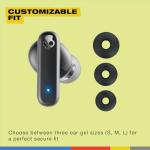 Skullcandy Smokin’ Buds Wireless Earbuds, Bluetooth Headphones, Noise Isolating Fit, Up to 20 Hours Battery, IPX4 Sweat and Water Resistant, Microphone for iPhone Android - True Black