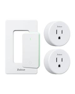 Zoiinet Smart Plug Switch, 2.4G WiFi Outlet, Compatible with Alexa, Google Home, Smart Life & IFTTT APP, Voice Control & Timer, Buckle Design & Removable, No Hub Needed, Programmable(2 Pack)