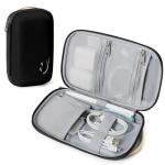 Travelkin Travel Cord Organizer, Small Electronic Organizer Travel Case, Cable Organizer Bag For Cords,Chargers Phone, Sd Card,Usbs (Black)