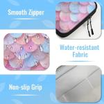 RPWOBBYQ Cable Organizer Mermaid Scale Electronics Travel Organizer Case Tech Accessories Pouch Waterproof Cord Storage Bag for Power Bank Charger Phone Earphone