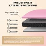 MeloSync Hard Travel Electronic Organizer Case for Power Bank Chargers Cables USB Flash Drive SD Card Electronics & Backpack Organizer Travel Case Small Portable Accessories Bag, Pink