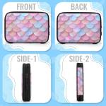 RPWOBBYQ Cable Organizer Mermaid Scale Electronics Travel Organizer Case Tech Accessories Pouch Waterproof Cord Storage Bag for Power Bank Charger Phone Earphone