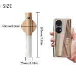 LANDGOO Wooden Motion Sensor Night Lights, Magnet Body Hallway Lamp, Rechargeable LED Wall Sconces, Portable for Stairway Bedroom, Battery Powered (White Ash Wood 2PC)