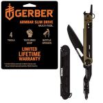 Gerber Gear Armbar Slim Drive Pocket Knife EDC Multitool with Screwdriver, Bottle Opener, Burnt Bronze