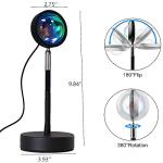 XINJI Sunset Lamp Projector Rainbow Projection Lamp Romantic Led Sunset Projection Light for Party Photo Vlog Background Bedroom (16 Colors)