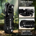 SmartstickX 16 In 1 Pocket Knife multitool Military Grade Steel: Swiss Style Multi Functional Small Folding Knife with Keychain, Easy to Carry, Wine/Bottle Opener, Scissors, Saw, Screwdrivers