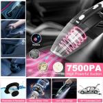 AUTODECO 41Pcs Car Cleaning Wash Kit Interior Detailing Cleaner Kit with High Power Handheld Vacuum, Collapsible Bucket, Windshield Tool, Snow Shovel, Tire Brush, Complete Car Care Tools, Pink