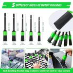 47PCS Car Detailing Kit Interior Cleaner, Car Cleaning Kit, Car Vacuum Car Interior Detailing Kit, Car Wash Kit with Bucket Auto Detailing Brush Set Car Accessories for Motorcycle, Cars, Bikes, Wheels