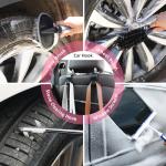 AUTODECO 41Pcs Car Cleaning Wash Kit Interior Detailing Cleaner Kit with High Power Handheld Vacuum, Collapsible Bucket, Windshield Tool, Snow Shovel, Tire Brush, Complete Car Care Tools, Pink