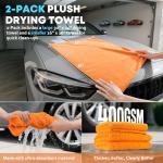 VCANENERGY Car Cleaning kit, Car Interior Detailing kit with 10000pa Car Vacuum Cleaner, Wheel Brush, Windshield Cleaner Tool, Microfiber Towel, Wash Mitt, Interior and Exterior Car Wash kit with Bag