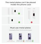 LISEN 2 Pack Magnet for Phone Car Mount Magnetic Phone Holder for Your Car Vent 6 Military Magnets Vent Cell Phone Holder Mount for Car Plate Fit All iPhone 16/15/14/13 Pro Max Plus Samsung S25