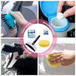 AUTODECO 41Pcs Car Cleaning Wash Kit Interior Detailing Cleaner Kit with High Power Handheld Vacuum, Collapsible Bucket, Windshield Tool, Snow Shovel, Tire Brush, Complete Car Care Tools, Pink