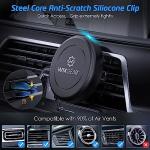 Magnetic Phone Holder for Car, WixGear [2 Pack] Universal Air Vent Magnetic Phone Mount for Car, Car Phone Holder Mount for Cell Phones and Mini Tablets with 4 Metal Plates
