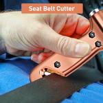 SZEOF Safety Hammer Cute with Window Breaker and Seat Belt Cutter,Car Emergency Escape Hammer,Escape Tool,Rose Gold,1PCS