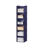 YOUDENOVA Hanging Closet Organizer, 6-Shelf Closet Hanging Storage Shelves, Purple
