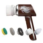 Horsepower Scrubber, Waterproof, Electric Power, Spins 350 RPM, 5 Brush Heads, AS SEEN ON TV, Cleans Dirt & Grime, Tile, Grout, Bathrooms, Kitchen, Auto Rims, Outdoor Furniture & More, Rechargeable