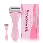 Bosiano Ice Roller for Face, Ice Face Roller Massager Freezer Skin Care, Facial Ice Roller for Face & Eye Puffiness Relief, Eye Roller for Puffy Eyes, Pink Face Massager Roller Freezer