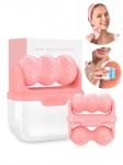 Hanmier Ice Roller for Face with Gua Sha, Travel ice Roller Cold Therapy Tools, Cold Facial Ice Roller Massager for Eye Puffiness, Migraine, TMJ Pain Relief & Minor Injury (Pink)