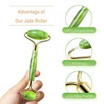 AECW (Jade Roller + Ice Roller) 2 in 1 Ice Roller for Face & Eye Puffiness Relief and Jade Roller for Face Eyes Body Neck Facial Massage Tool Roller