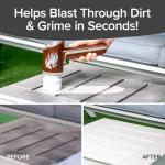 Horsepower Scrubber, Waterproof, Electric Power, Spins 350 RPM, 5 Brush Heads, AS SEEN ON TV, Cleans Dirt & Grime, Tile, Grout, Bathrooms, Kitchen, Auto Rims, Outdoor Furniture & More, Rechargeable