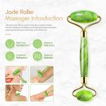 AECW (Jade Roller + Ice Roller) 2 in 1 Ice Roller for Face & Eye Puffiness Relief and Jade Roller for Face Eyes Body Neck Facial Massage Tool Roller