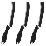 KMOSENIA Cleaning Brush - 3 Pcs Hard Bristle Crevice Cleaning Brush, Grout Brush, Scrub Brush for Tile Grout Crevice, Gap Cleaning Tools for Bathroom Kitchen Toilet Window Track (3, Black)