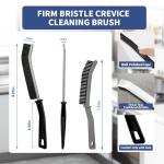 Crevice Cleaning Brush, Hard-Bristled Gap Scrub Brush, Toilet Gap Cleaning Brush Tool, for Scrub Small Spaces, Kitchen, Bathroom, Corner, Grout, Sink, Window Tracks, Hinges, 3pcs
