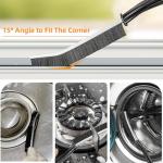 BSFRNF 3Pcs Hard-bristled Crevice Cleaning Brush, Multifunctional Thin Gap Scrub Brush, Bathroom Cleaner Tools for Household Use, Kitchen, Window, Toilet, Grout, Faucets, Car