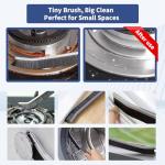 Crevice Cleaning Brush, Hard-Bristled Gap Scrub Brush, Toilet Gap Cleaning Brush Tool, for Scrub Small Spaces, Kitchen, Bathroom, Corner, Grout, Sink, Window Tracks, Hinges, 3pcs